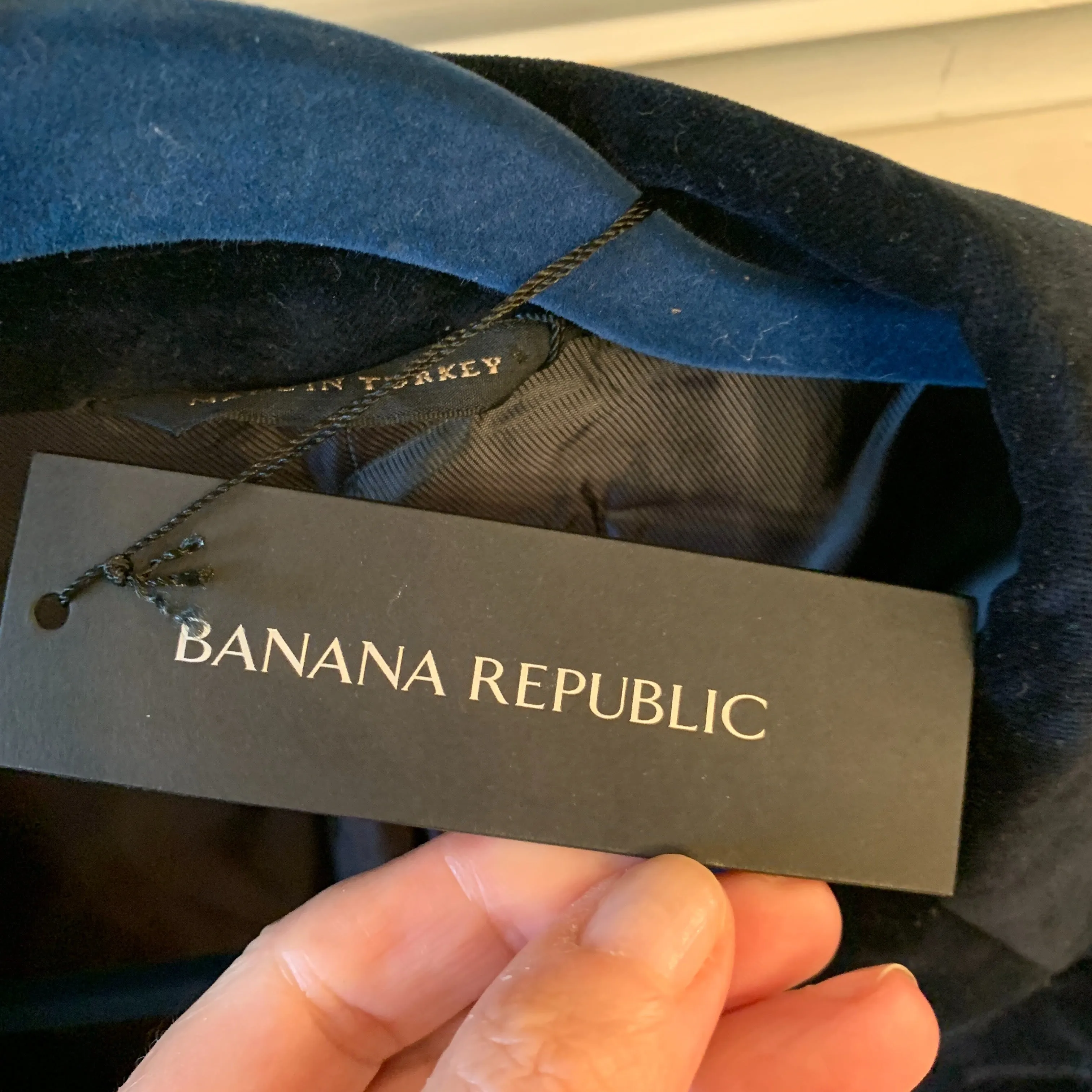 '00s Banana Republic Men's Navy Velvet Blazer NWT by Banana Republic