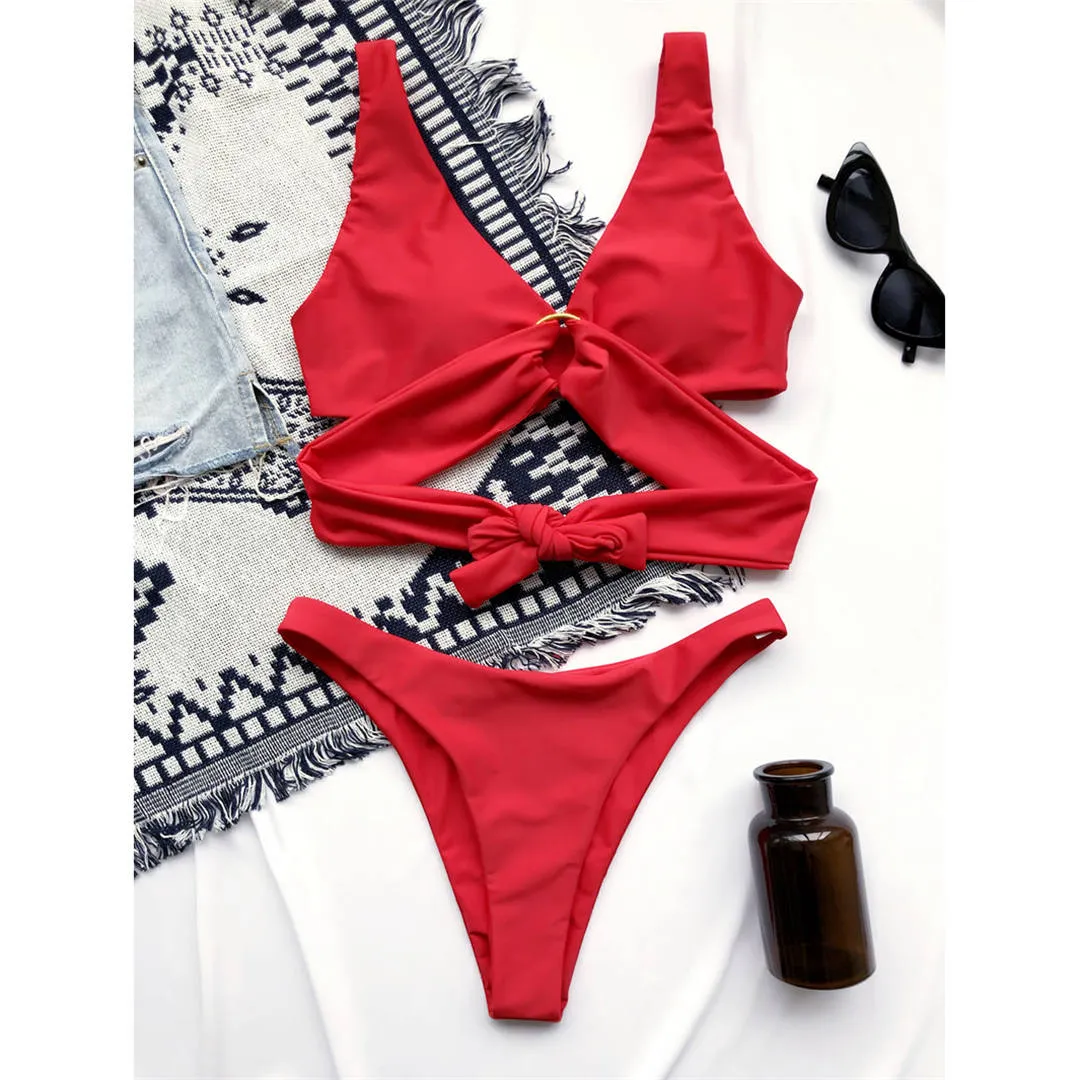 8 Colors Sexy Tie Dye Bikini Female Swimsuit Women Swimwear Two-pieces Bikini set Padded Bather Bathing Suit Swim Lady V2271P