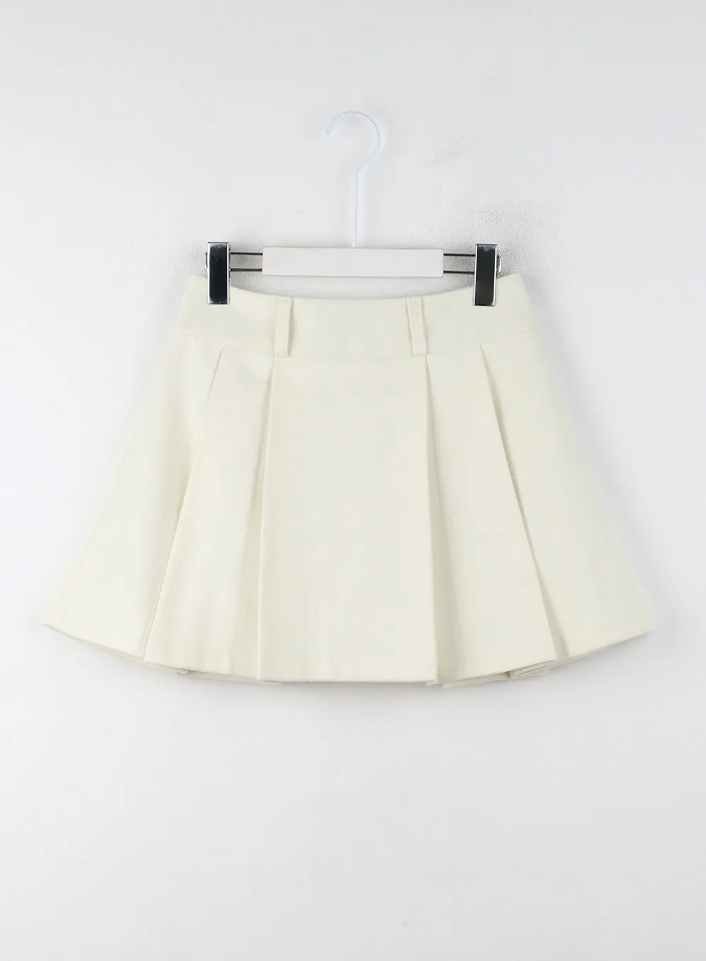 A-Line Pleated Mini Skirt IJ403