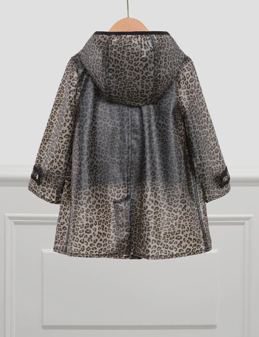 Abel & Lula 5853 - Leopard Print Raincoat with Gilet