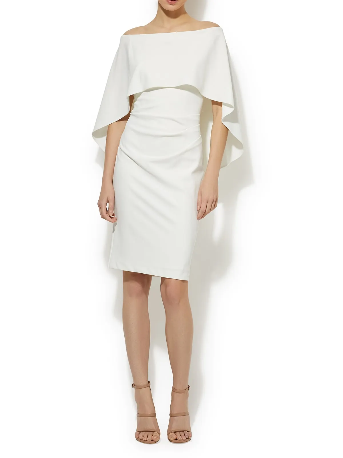 Aerin Ivory Crepe Dress