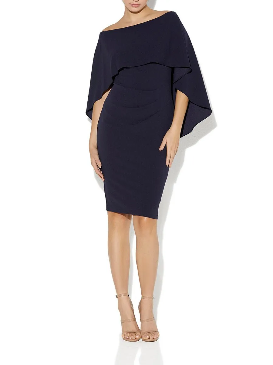 Aerin Navy Crepe Dress