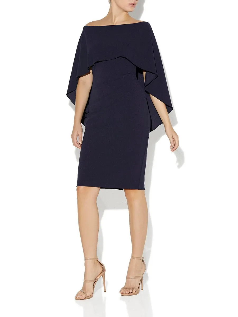 Aerin Navy Crepe Dress