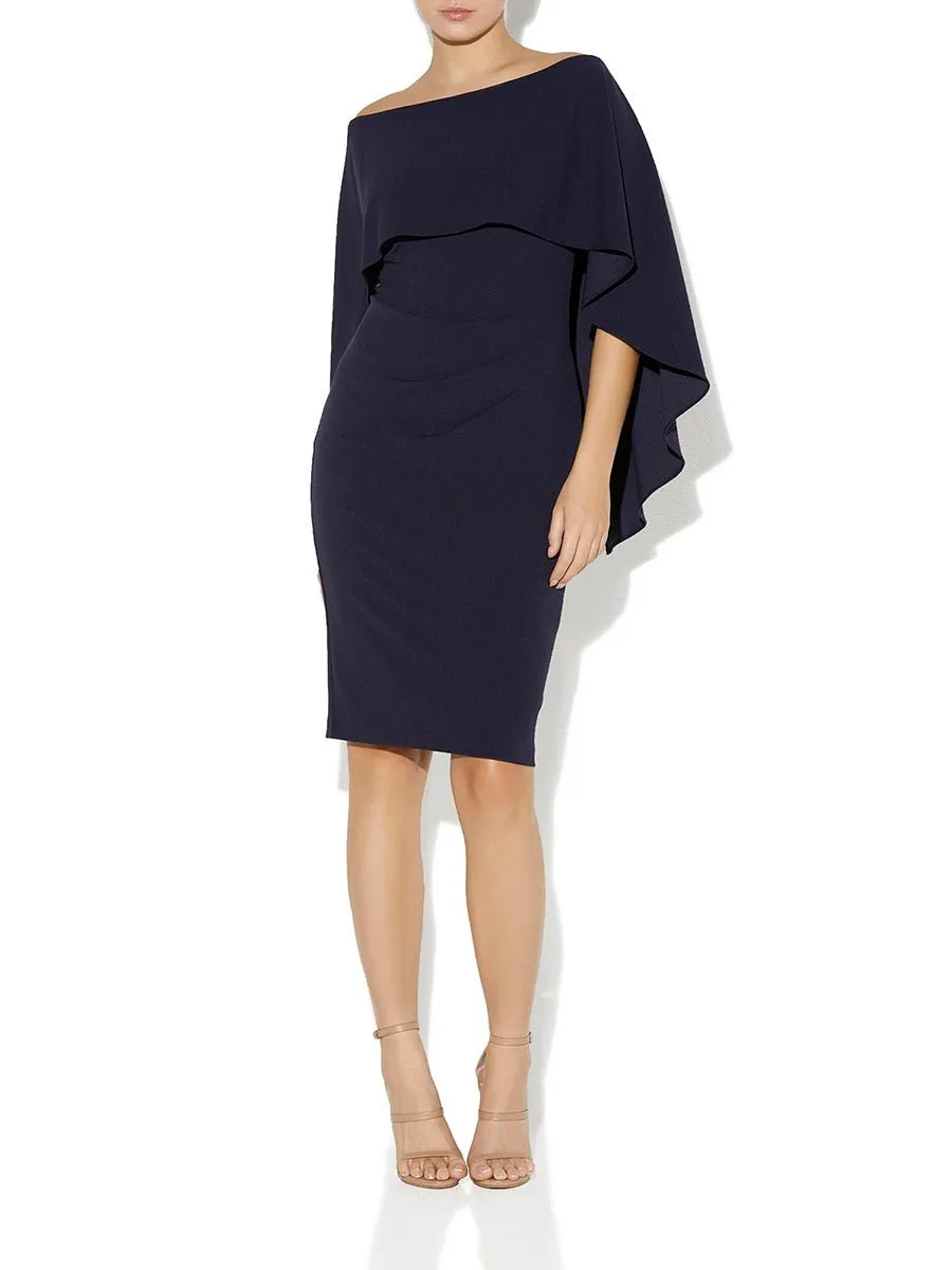 Aerin Navy Crepe Dress