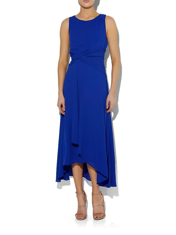 Allora Sapphire Chiffon Dress