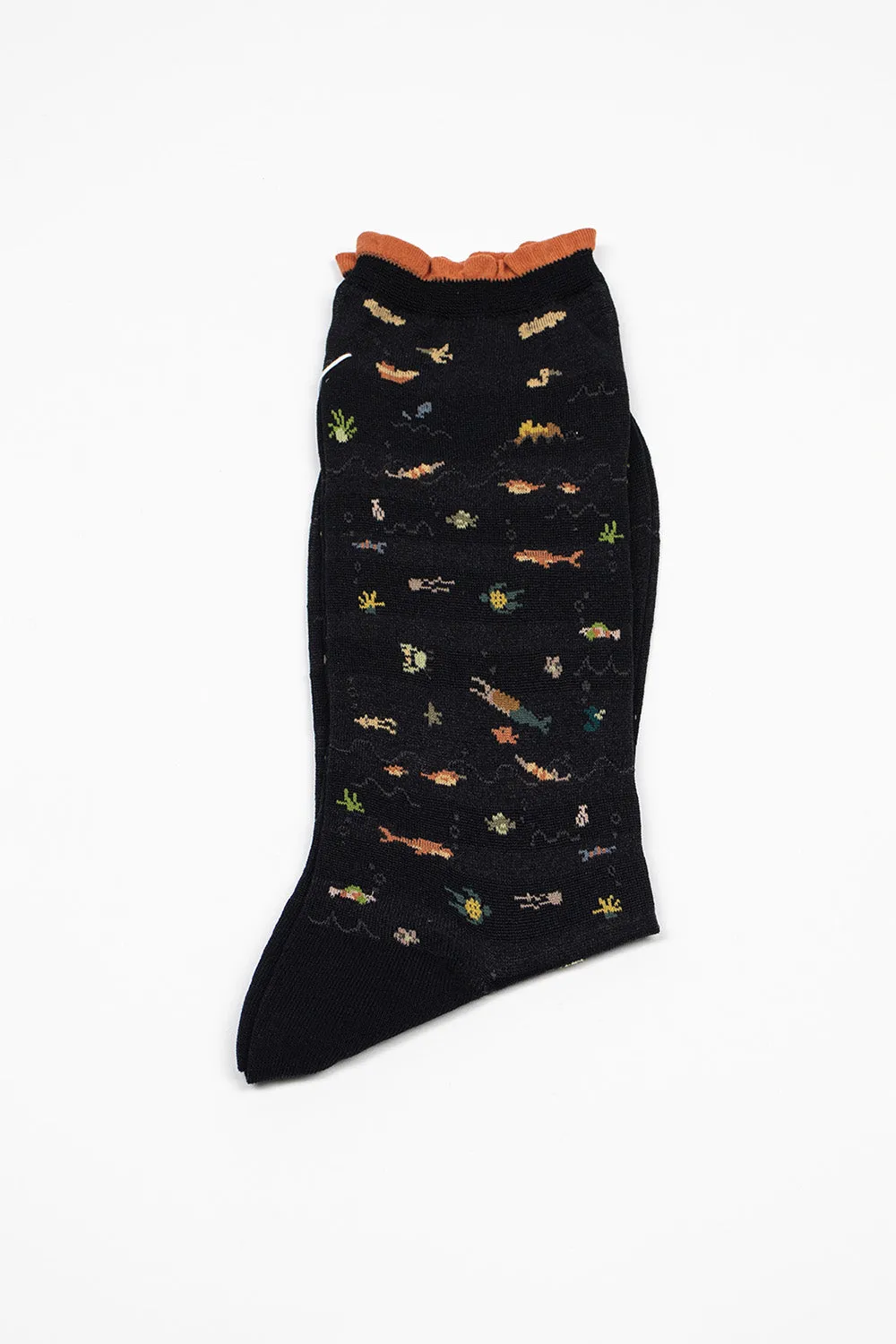 AM-784 Sea Paradise Socks Black