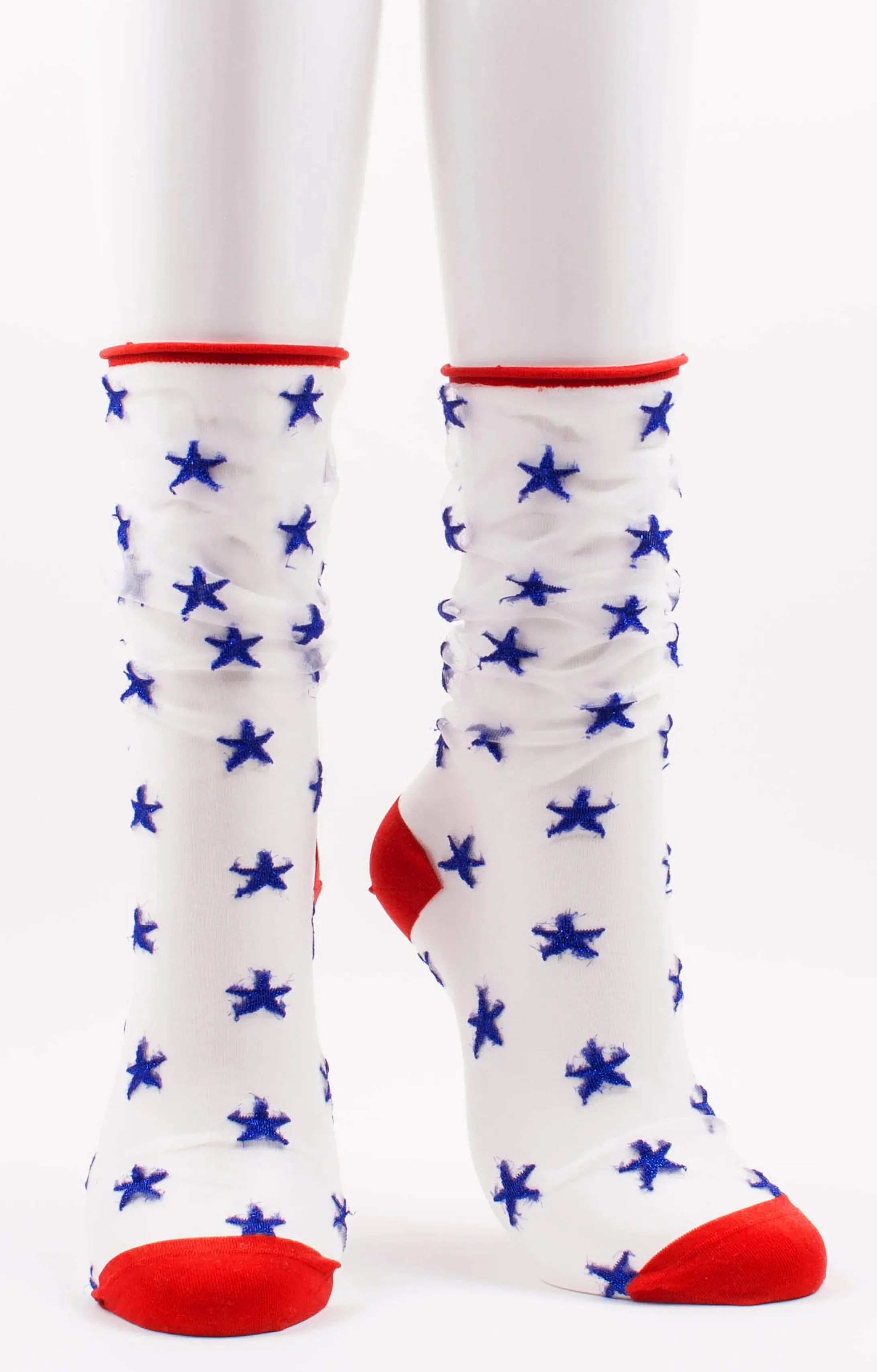 American Star Tulle Clear Socks