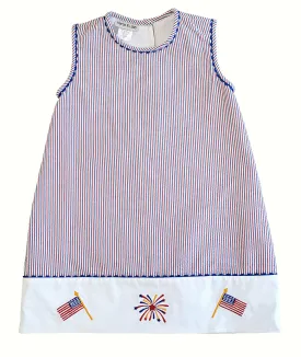 Americana print Girls A line Dress