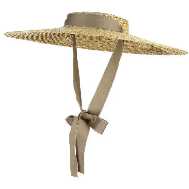 Années 60 Chapeau de Paille Glamour Rétro