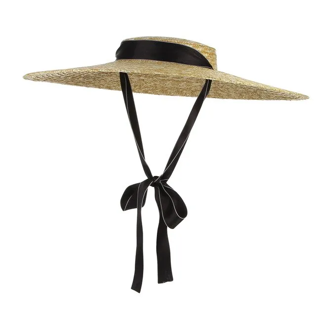 Années 60 Chapeau de Paille Glamour Rétro