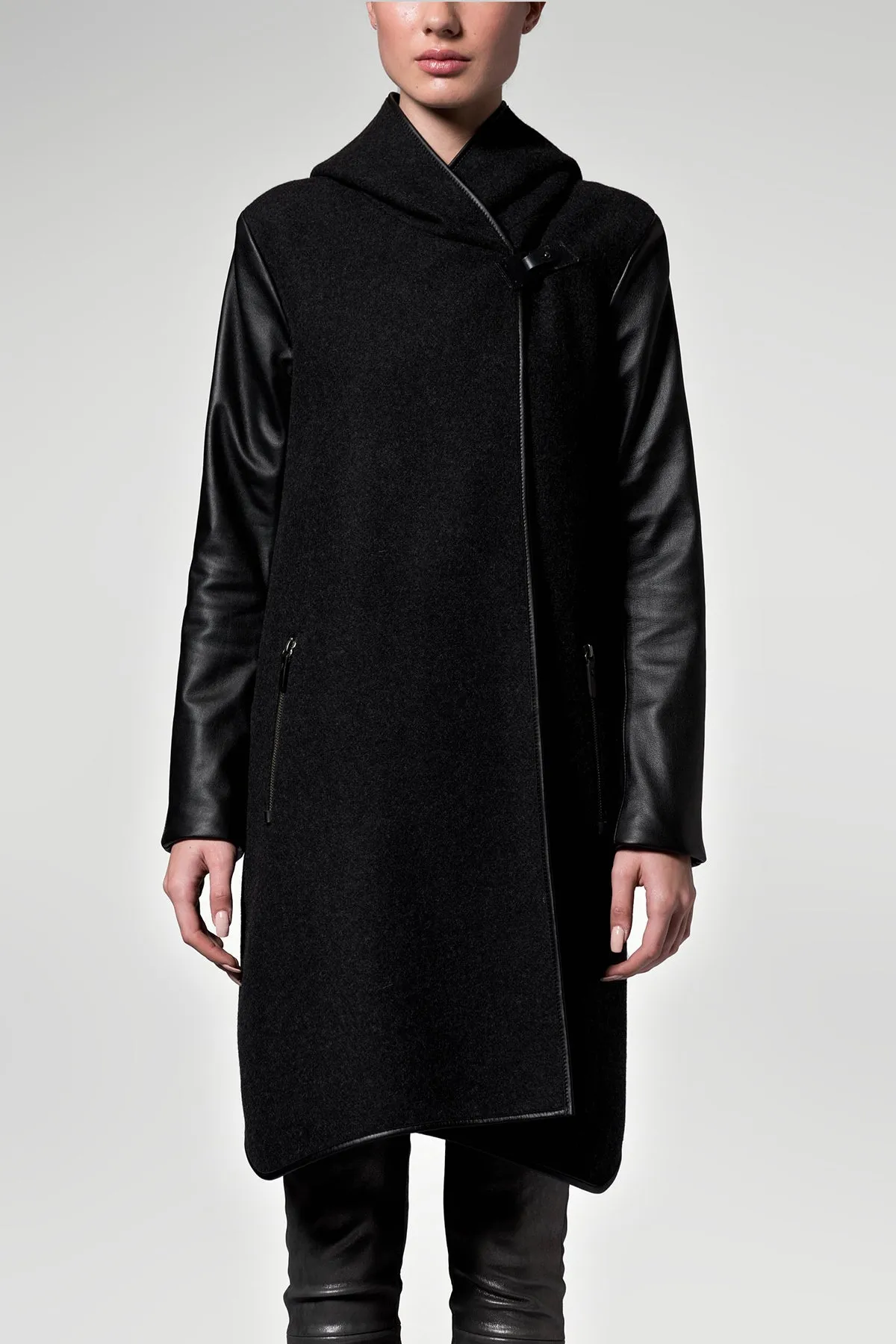 Anthracite Grey Wool Coat