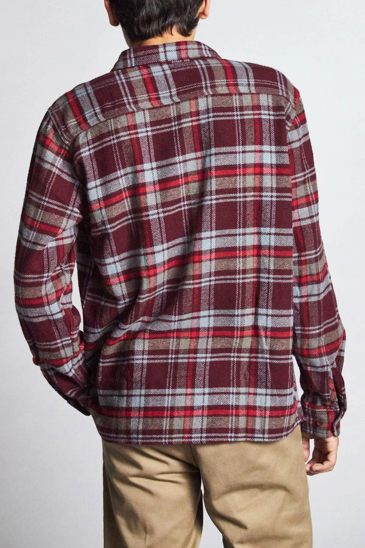 Archie L/S Flannel - Maroon