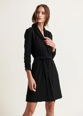 Basic Double Layer Wrap Robe