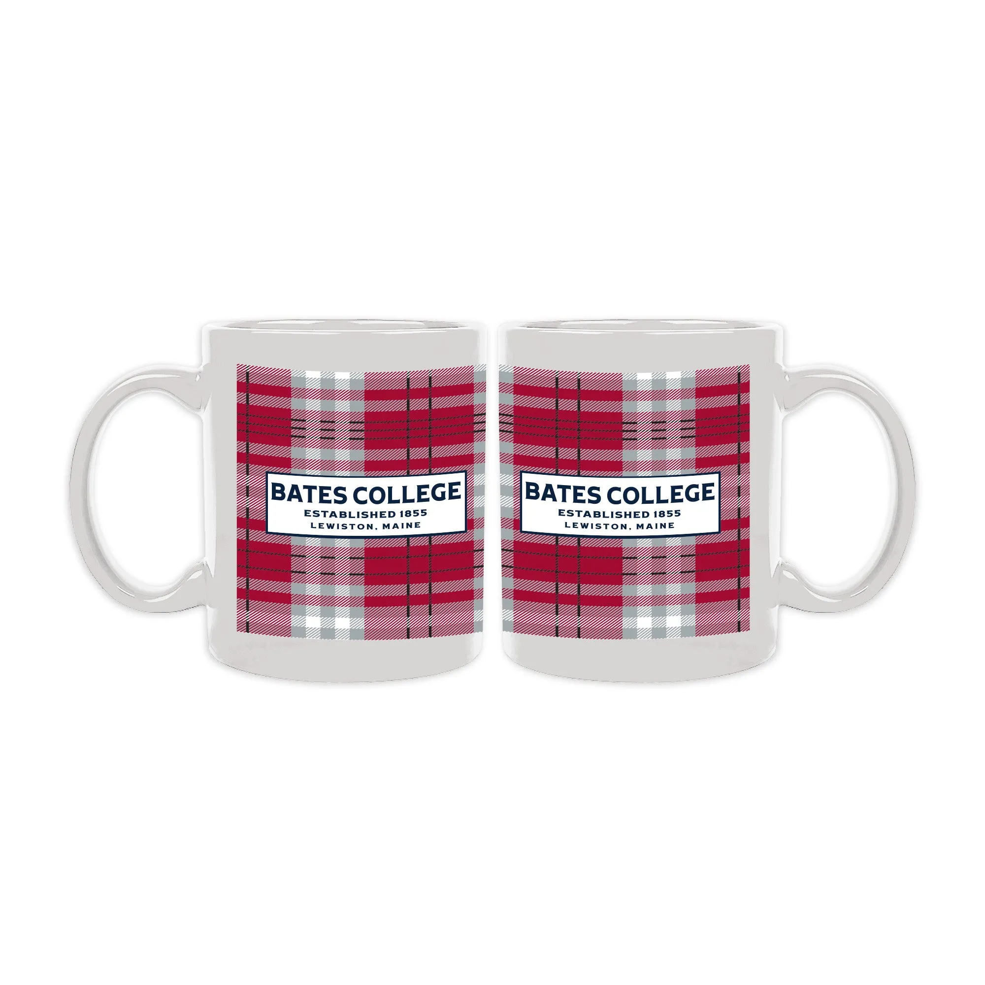 Bates 14oz Camper Café Mug with Flannel Design