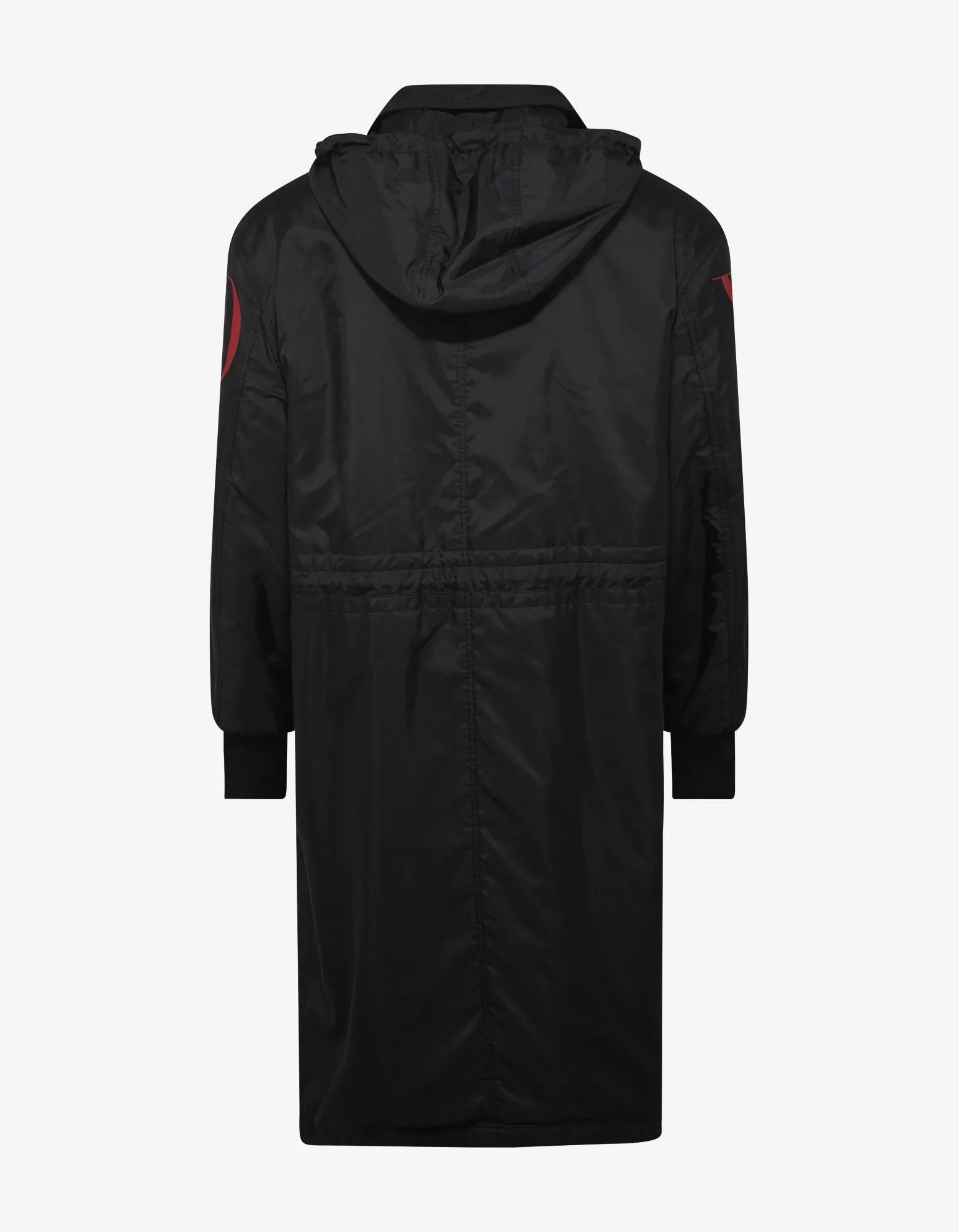 Black Logo Raincoat -