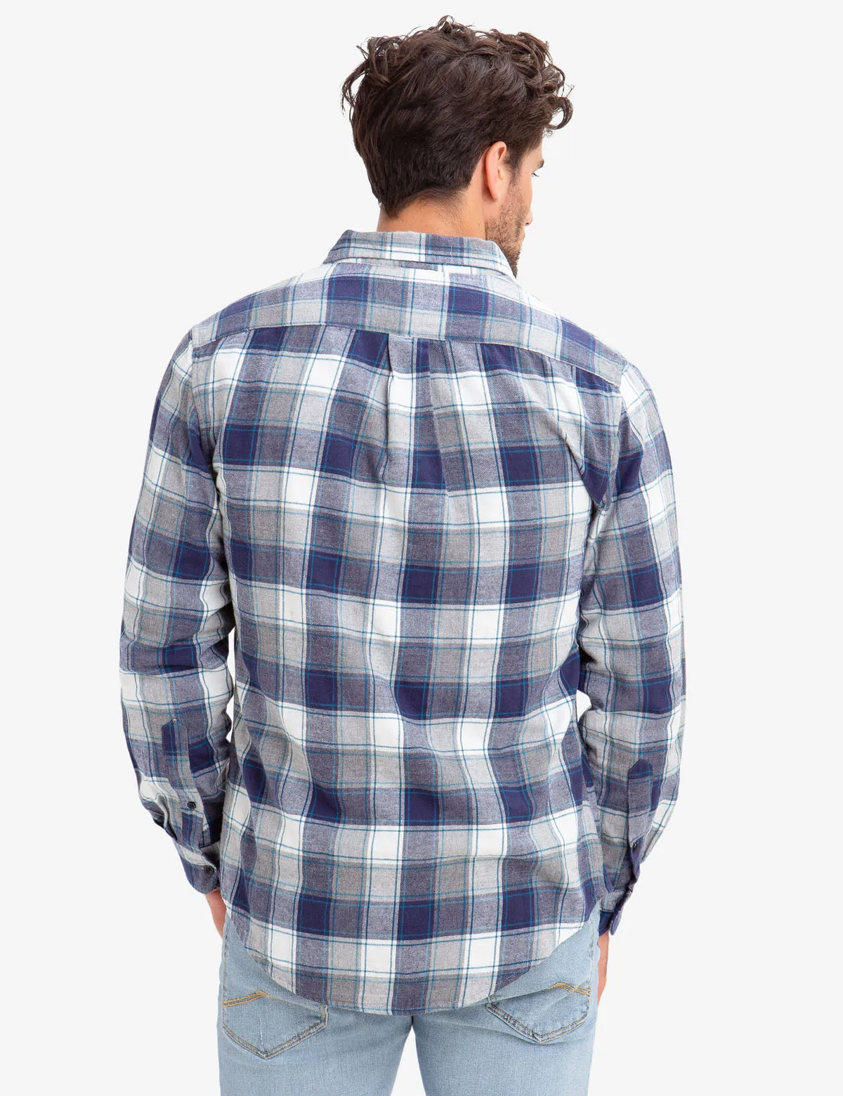 BLACK MALLET HEATHER PLAID SHIRT