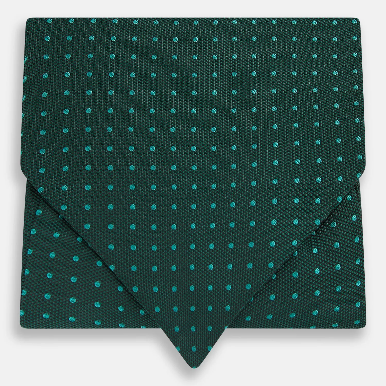 Blue and Forest Green Micro Dot Silk Cravat