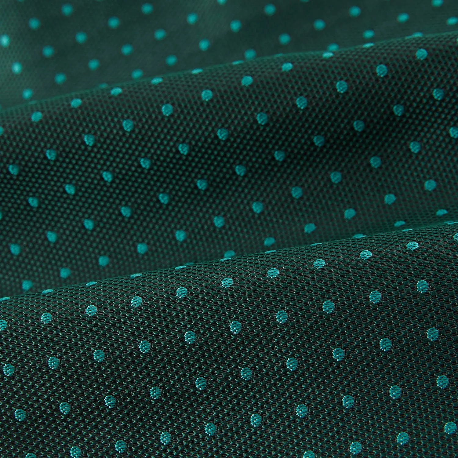 Blue and Forest Green Micro Dot Silk Cravat