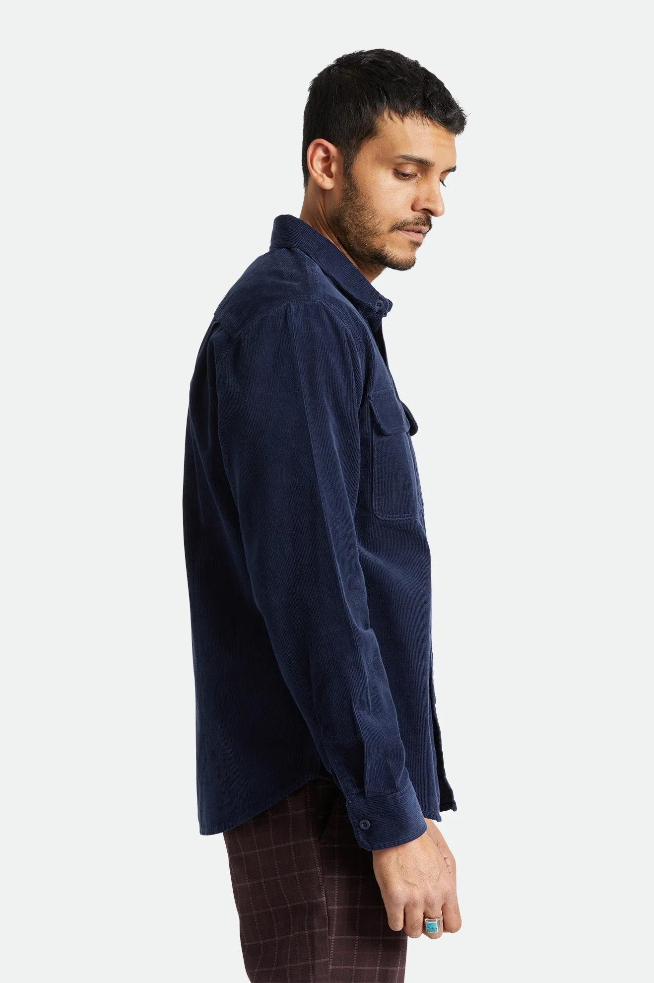 Bowery Corduroy L/S Flannel - Navy