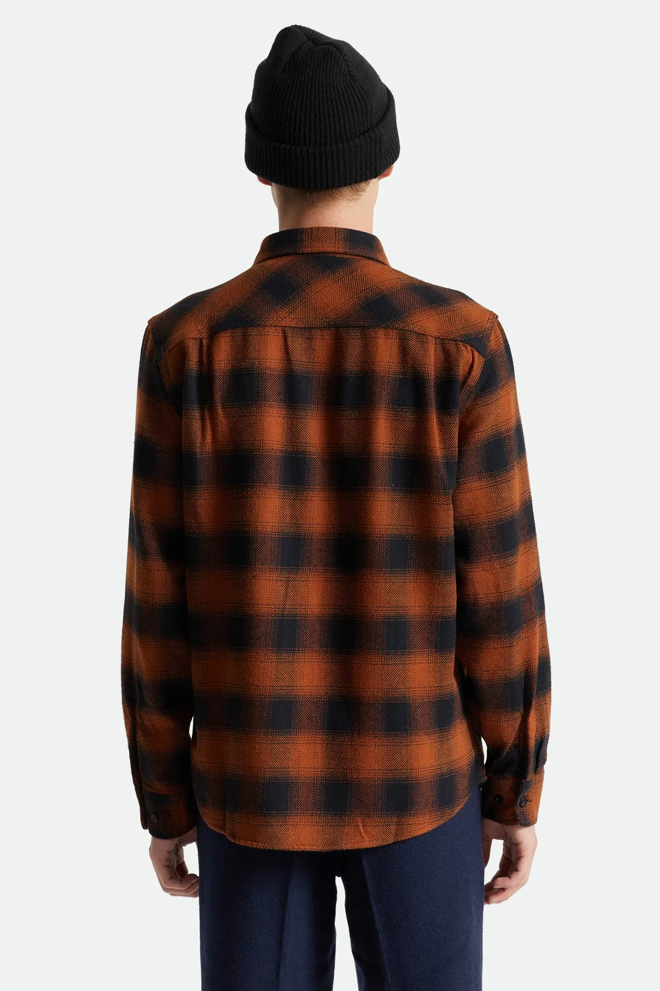 Bowery L/S Flannel - Burnt Orange