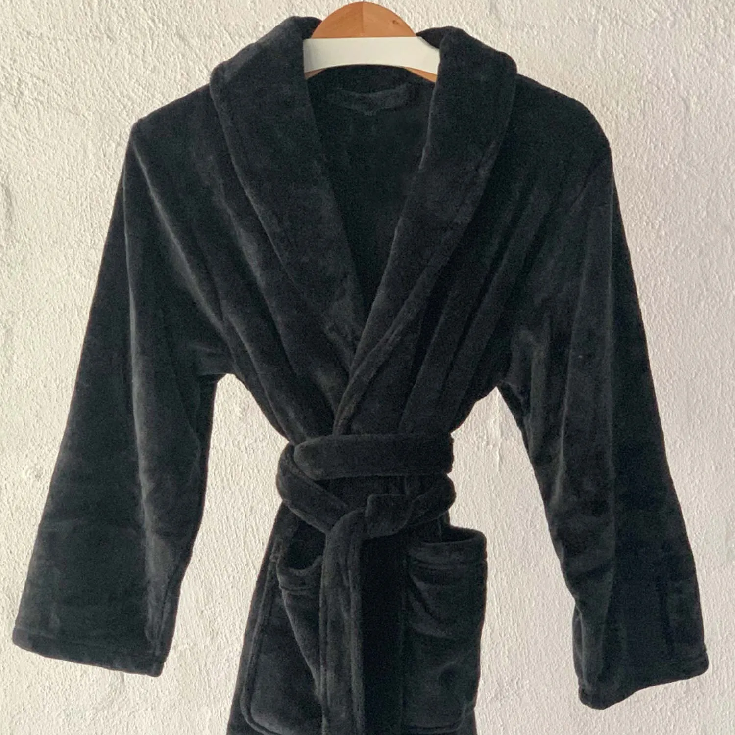 Brogo unisex Micro Mink Robes Charcoal