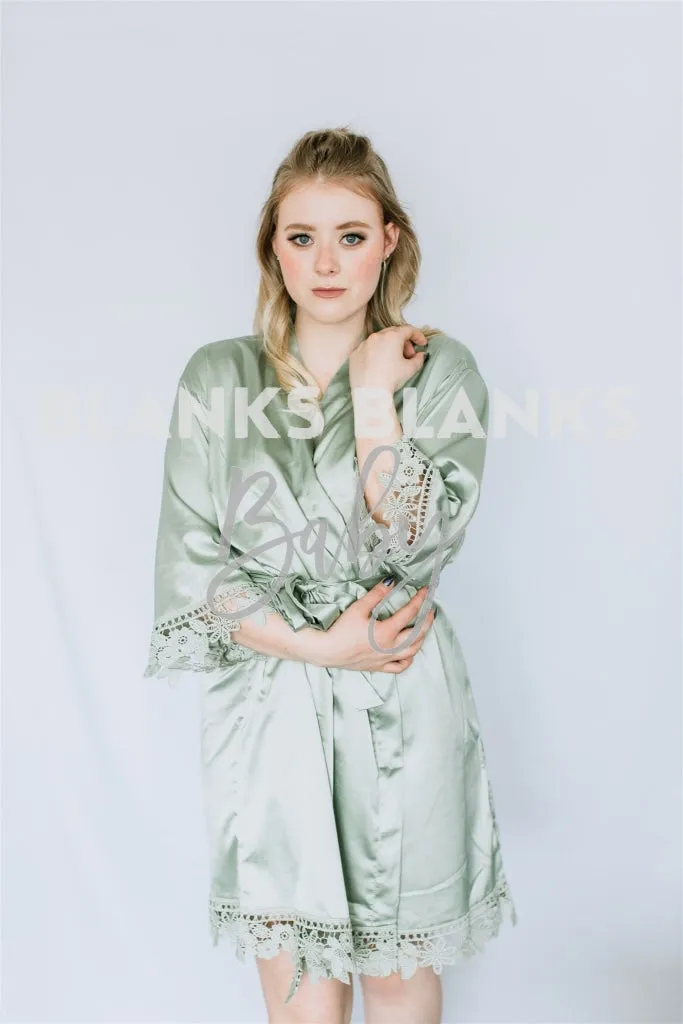 Brushed Satin Lace Edge Robe - DIGITAL MOCKUP