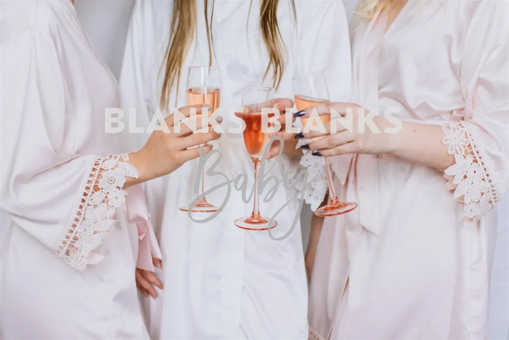 Brushed Satin Lace Edge Robe - DIGITAL MOCKUP