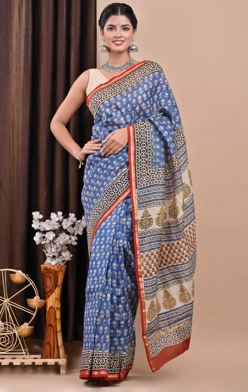 Buti Print Chanderi Silk Saree (CHSAR50)