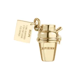 Caipirinha Shaker Charm Brazil Gold