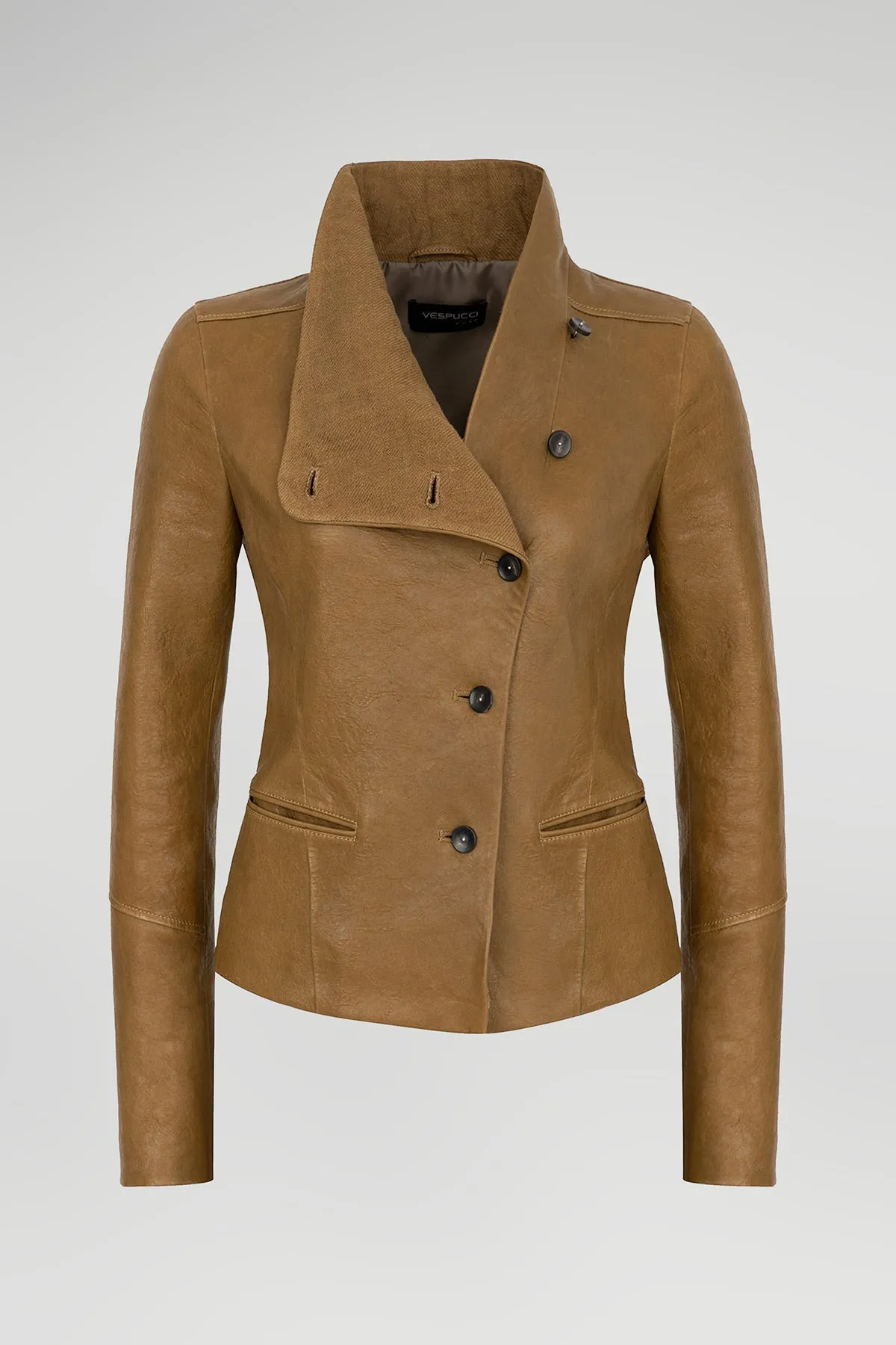 Camel Leather Jacket