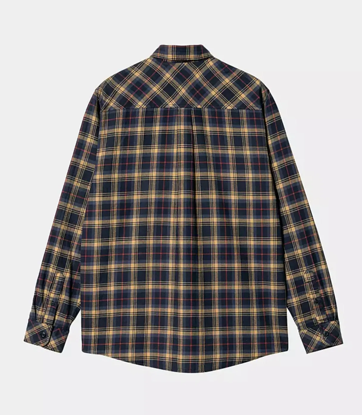 Carhartt WIP Lermond L/S Shirt Lermond Check, Ochre/Dark Navy