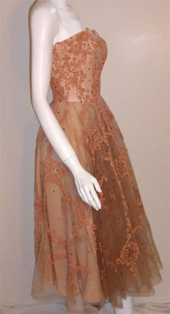 CEIL CHAPMAN 1960s Vintage Cocktail Dress