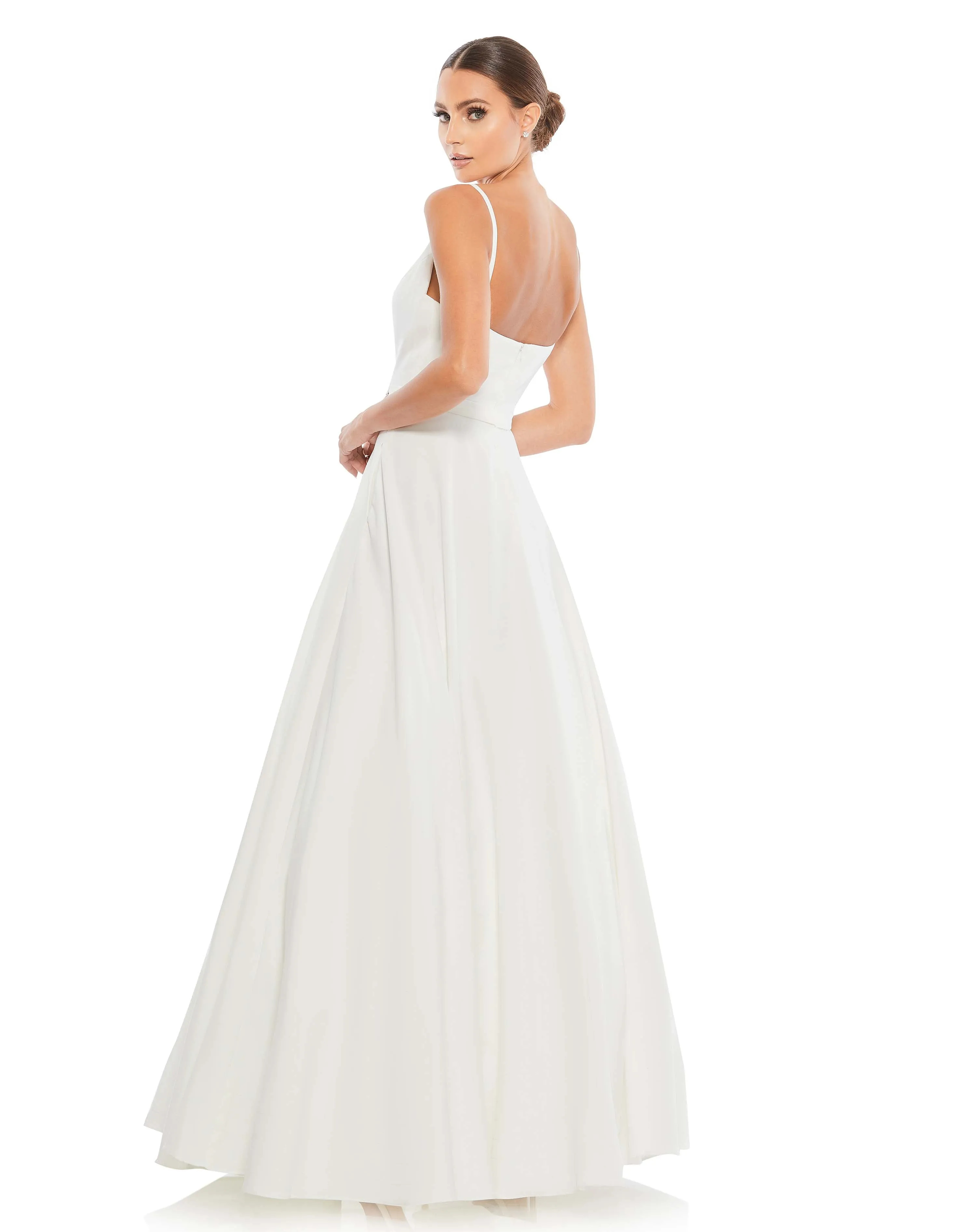 Classic A-Line V-Neck Ballgown