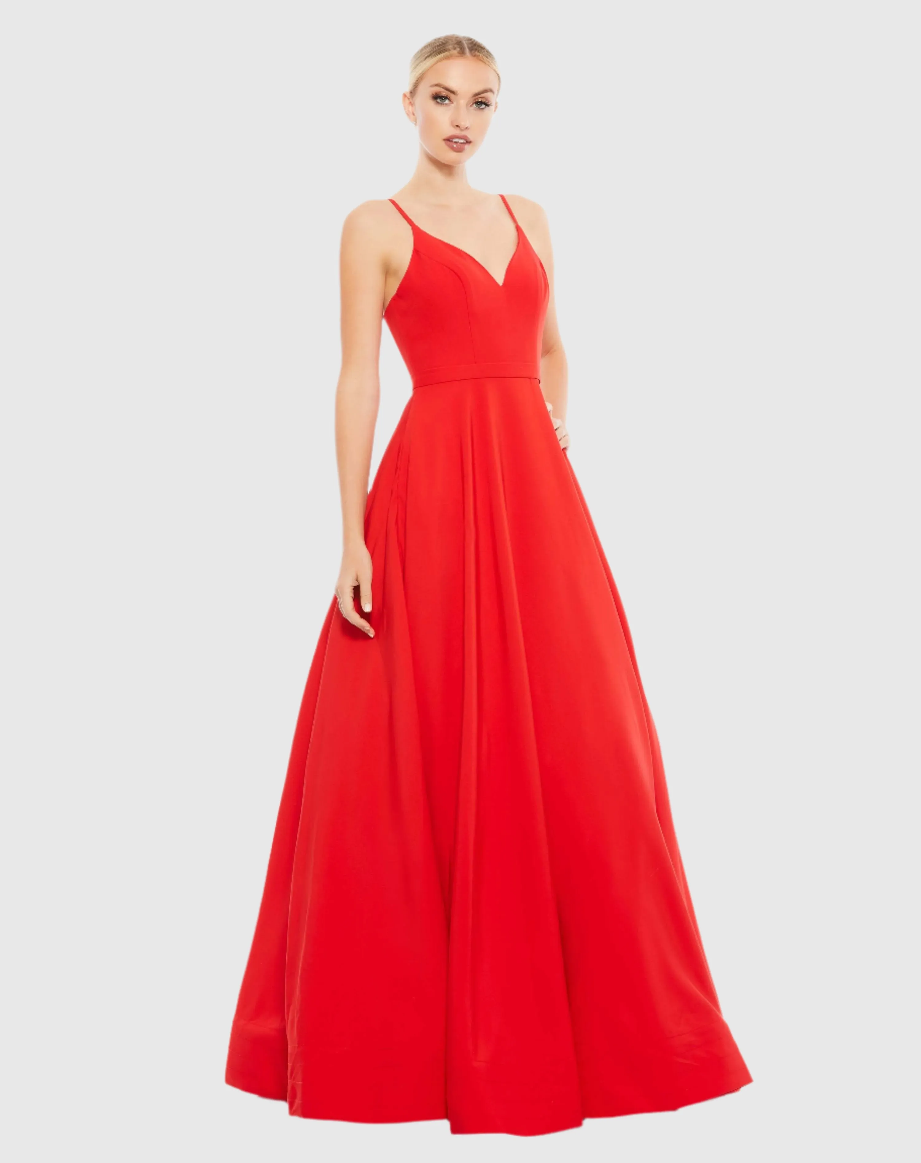 Classic A-Line V-Neck Ballgown