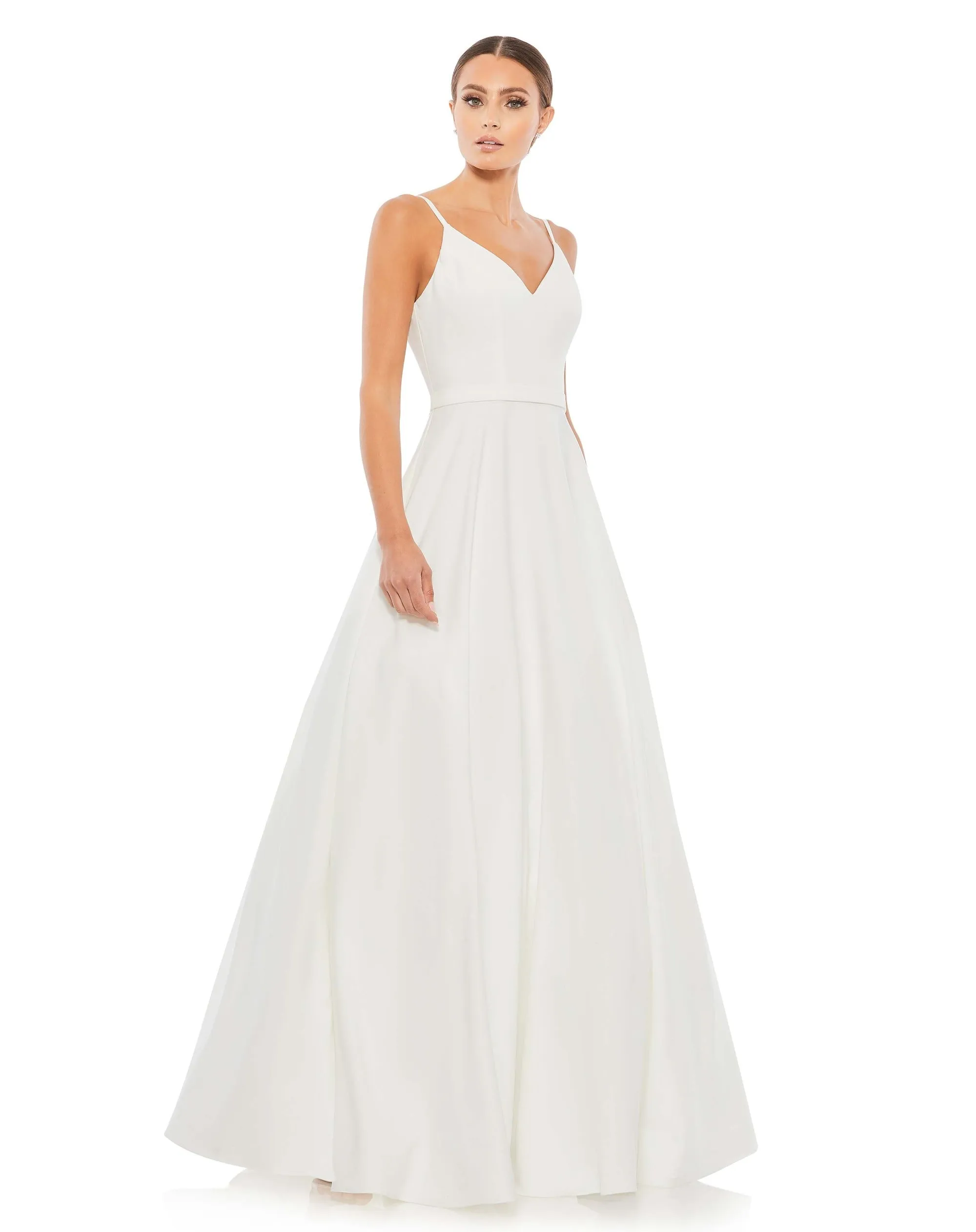 Classic A-Line V-Neck Ballgown