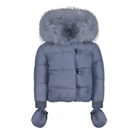 coat double button - blue