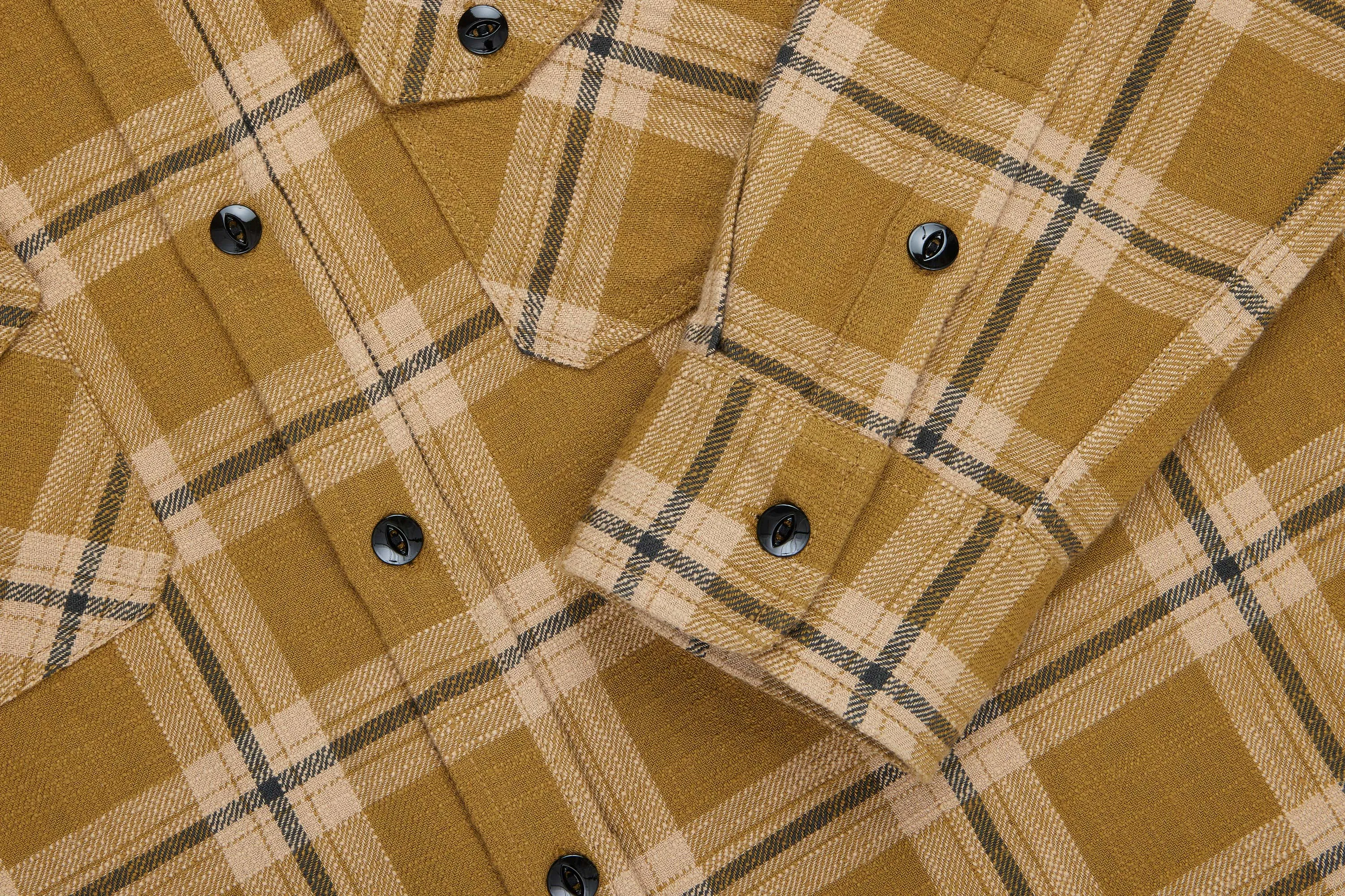 Crosscut Flannel ~ Coyote Slub Check