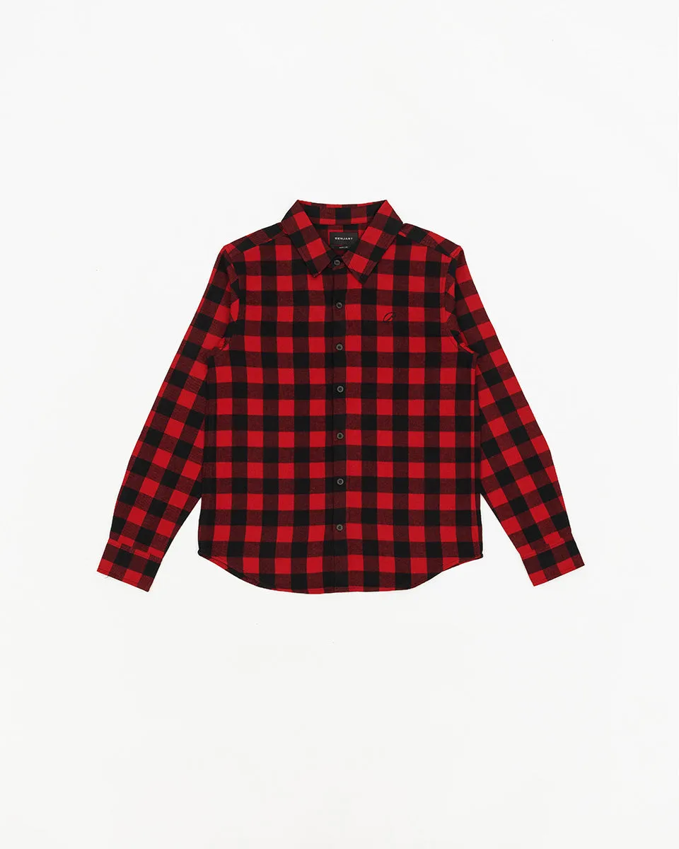 Cursive Shirt - Red/Black