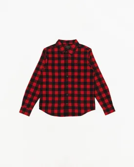 Cursive Shirt - Red/Black