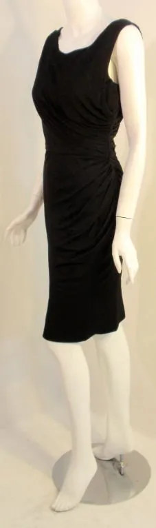 DON LOPER 1940s Black Cocktail Dress