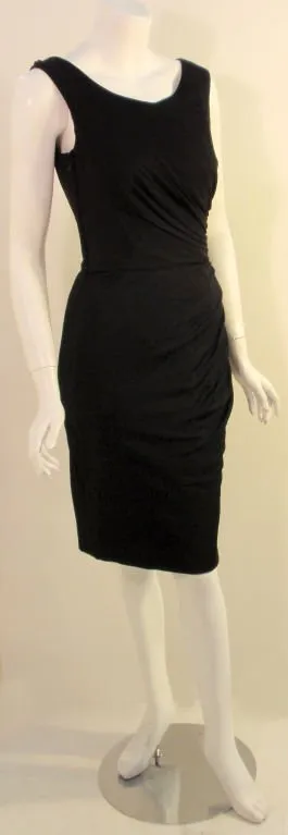 DON LOPER 1940s Black Cocktail Dress