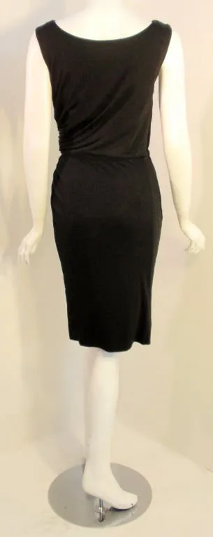 DON LOPER 1940s Black Cocktail Dress