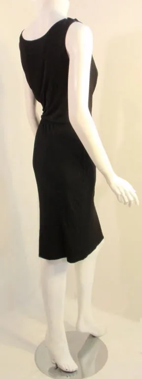 DON LOPER 1940s Black Cocktail Dress