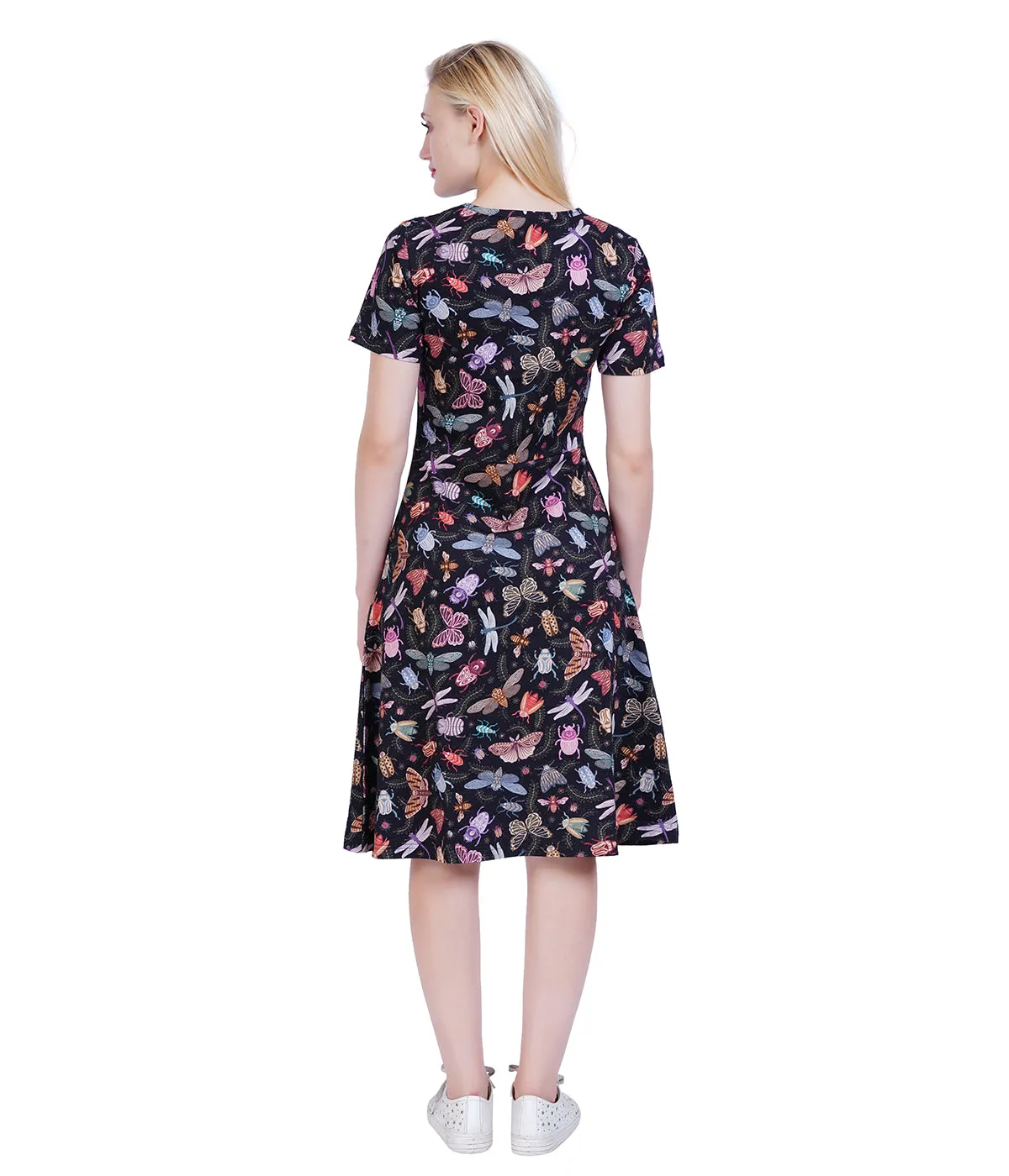 Doodle Bugs A-Line Dress (With Waist Seam)