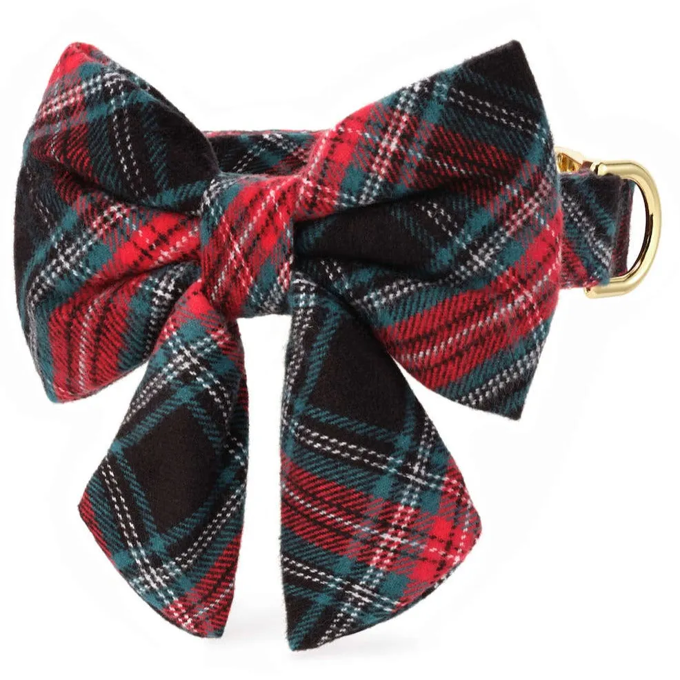 Draper James x TFD Georgia Plaid Lady Bow Collar