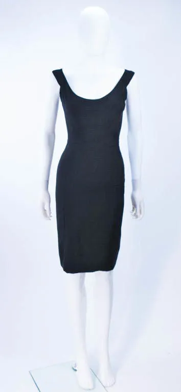 ELIZABETH MASON COUTURE Black Silk Cocktail Dress Made to Order