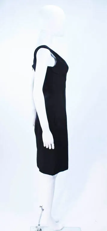 ELIZABETH MASON COUTURE Black Silk Cocktail Dress Made to Order