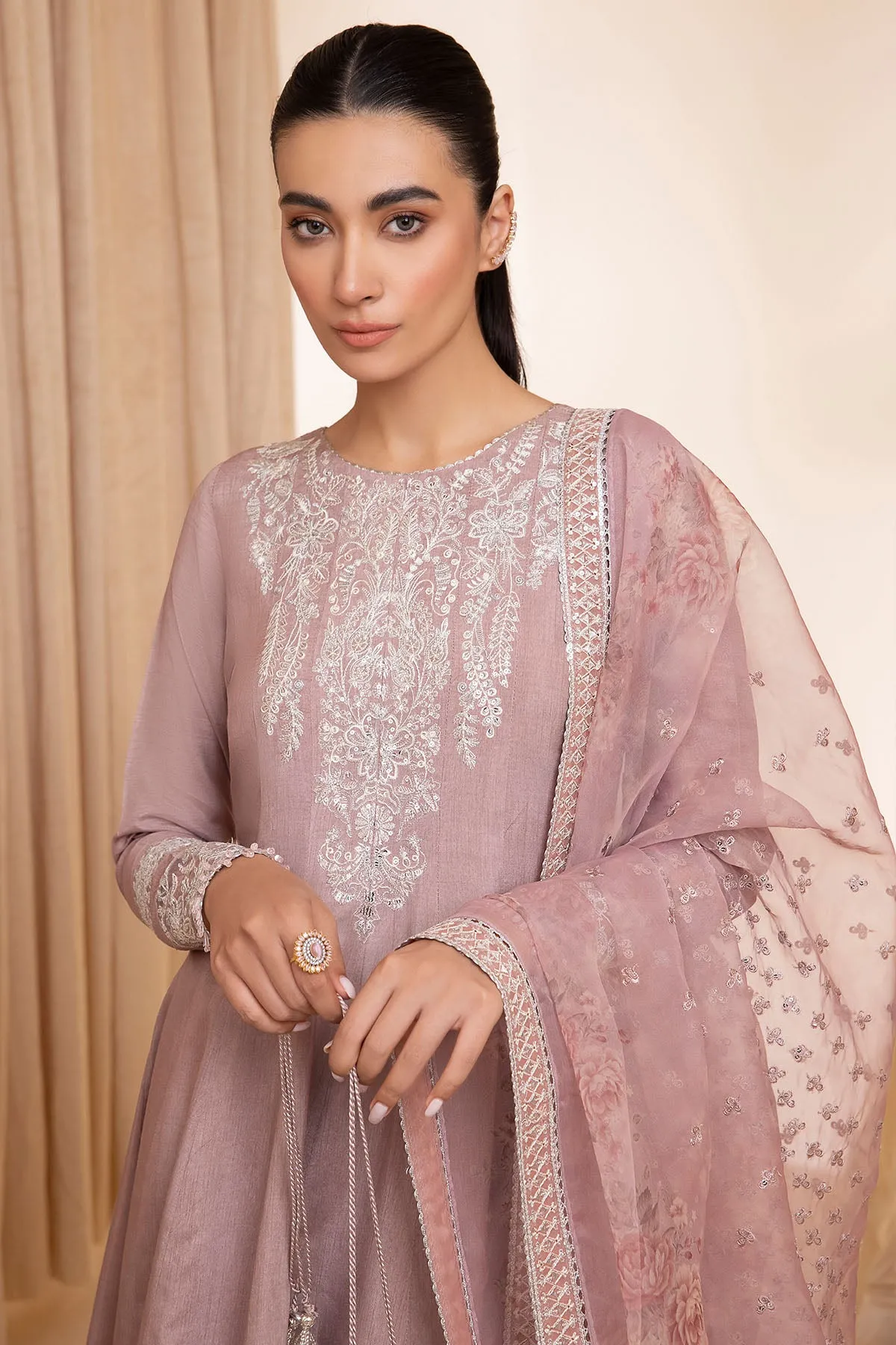 Embroidered Raw Silk RTW-1017