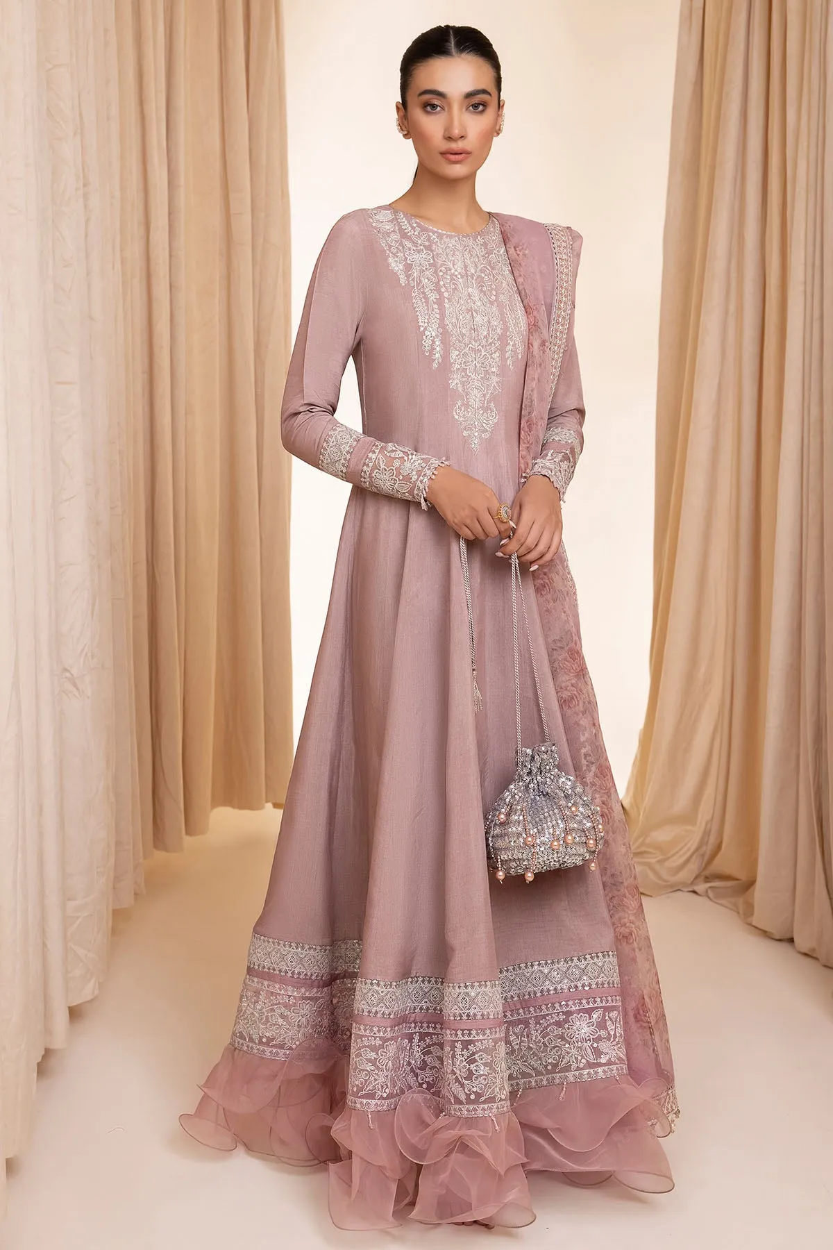 Embroidered Raw Silk RTW-1017