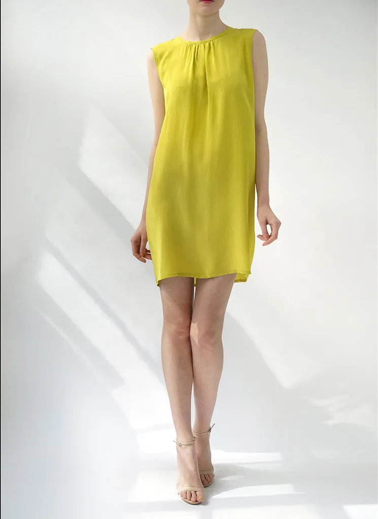 ESME SHIFT DRESS (CHARTREUSE)